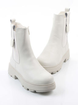 04-PAX24-2Z MILK Ботинки зимние женские (натуральная кожа, 100% шерсть)