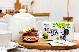 Чайный напиток целебная Чага Алтая с золотым корнем Алфит 3543 фото 2