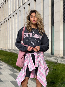 Свитшот свободного силуэта SOUTH CAMPUS - NEVERLATE фото 3