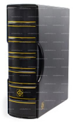 Альбом для монет без листов с защитным шубером формат Grande Gigant Черный Классический дизайн LEUCHTTURM 306703