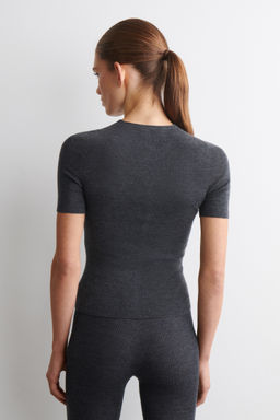 CAMISETA SIN COSTURAS DE LANA MERINO - H&m фото 7
