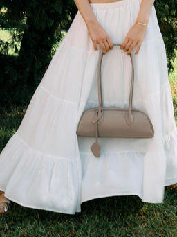 Женская кожаная сумка Richet 3265LN 854 Тауп