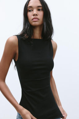 ASYMMETRIC DRAPED T-SHIRT - Zara фото 9
