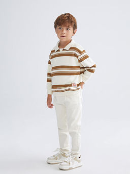 Polo Yaka Erkek ?ocuk Sweatshirt