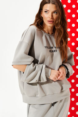 костюм женский 2-х предметный (свитшот + юбка)