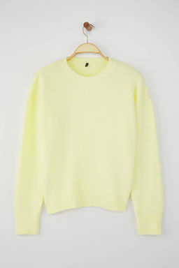 Wardrobe Essentials Sar? Yun Kar?s?ml? Tuylu Premium Iplik Genis Kal?p Triko Kazak | TWOAW26KZ00125