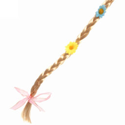 Цена за 2 шт. Ободок карнавальный с косичкой "Цветочный рай"