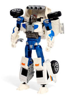 Робот "Полицейский внедорожник", с металлическими элементами, трансформируется