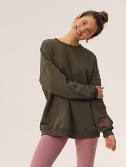 MY Свитшот жен. О-вырез вышивка на рукаве СО001  фото 8