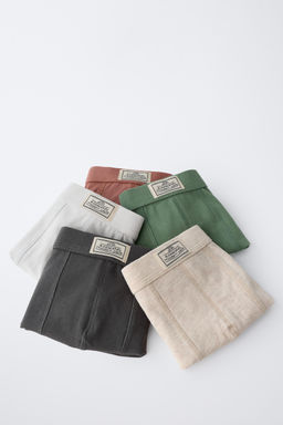 6-14 YEARS/ FIVE-PACK OF LABEL BOXERS - Zara фото 6