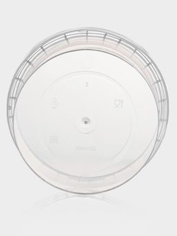 Цена за 225 шт. Ведро одноразовое с крышкой, 500 мл, d=12.2 см, h=6 см, пластик, прозрачное