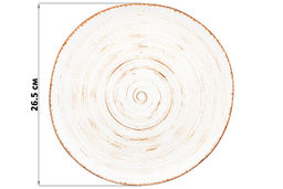 Тарелка обеденная 26,5*26,5*2,5 см Кантри натуральный - Elan gallery фото 2