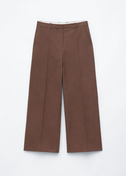 Pantalones de algod?n con pliegues marcados - H&m фото 2