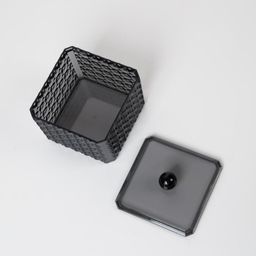 Органайзер для хранения Black Secret, с крышкой, 9,5 9,5 7 см, цвет чёрный - Simaland фото 3
