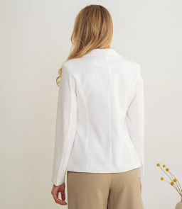 Жакет #КТ8067, белый - Dommod фото 3