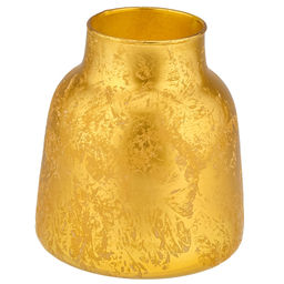 Ваза для цветов стеклянная "Бельгия-2" 2,3л, д17см, h18см, форма "бутылка", средняя, "Эльвит" (Россия)