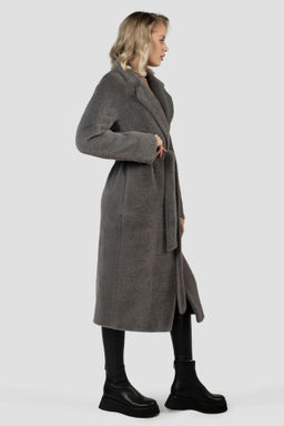 01-12077 Пальто женское демисезонное (пояс) - El podio фото 4