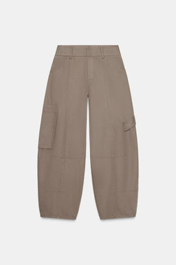 CARGO BALLOON TROUSERS - Zara фото 8
