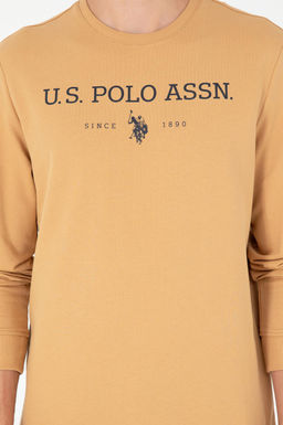 Мужской свитшот светло-коричневого цвета Неожиданная скидка в корзине - U.s. polo assn фото 6