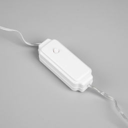 Гирлянда Нить 5 м роса с насадками Шарики, IP20, нить серебристая, 50 LED, 8 режимов, свечение мульти, 220 В - Luazon lighting фото 3