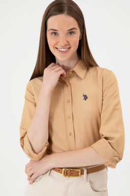 Kad_n Camel Uzun Kollu Basic G_mlek Sepette S_rpriz _ndirim - U.s. polo assn фото 2