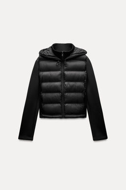 NEOPRENE-EFFECT PADDED JACKET - Zara фото 13