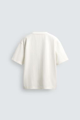 TEXTURED RELAXED FIT T-SHIRT - Zara фото 7
