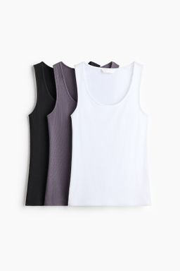 Pack de 3 camisetas sin mangas en canal?