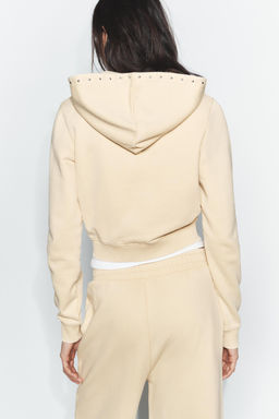 HOODIE WITH STUDS - Zara фото 15