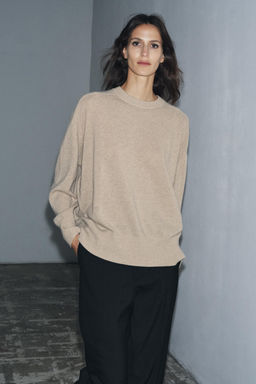 100% WOOL OVERSIZE JUMPER - Zara фото 4