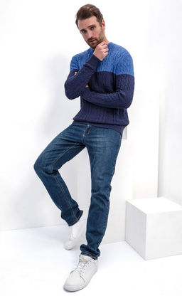 Джемпер мужской Р321-15613 синий - Primm фото 6