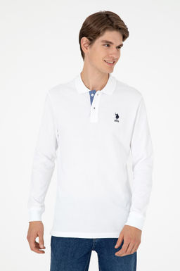 Мужской белый базовый свитшот - U.s. polo assn фото 3