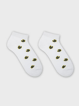 Цена за 5 пар! Носки мужские белые с рисунком в виде злых уток - Mark formelle фото 5