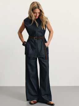 Джинсы wide leg с высокой посадкой / Zarina