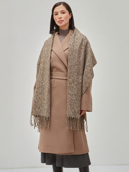 В составе шерсть. Большой теплый двусторонний палантин - Tantino фото 2