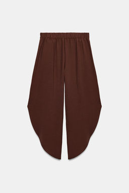 PANTAL?N FLUIDO ABERTURAS / Marr?n - Zara фото 5