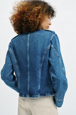 CHAQUETA Z1975 DENIM BOT?N DORADO / Azul medio - Zara фото 7