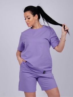 Костюм Лайф сирень, футер с лайкрой - Малина фото 3