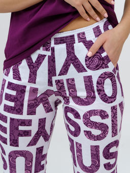 783 Пижама "Буквы/фиолетовый"