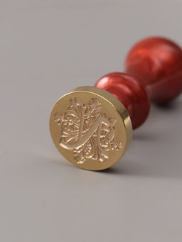 Печать для сургуча с пластиковой ручкой «Буква N на вензеле», 2.5×2.5×6.3 см