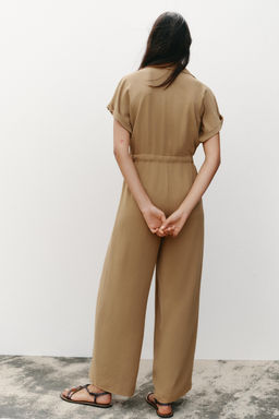 FLOWING JUMPSUIT WITH POCKETS - Zara фото 5