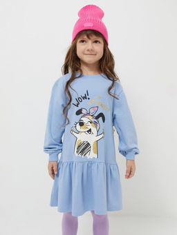 20220200655, Платье детское для девочек Makalu голубой Acoola