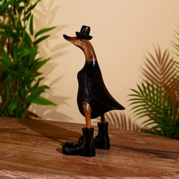 Сувенир «Утка в чёрном», 27 см, дерево