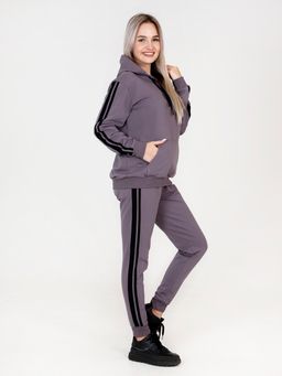 Костюм женский К-199 (футер с лайкрой) Серая