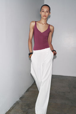 STRAPPY POLYAMIDE BODYSUIT - Zara фото 24