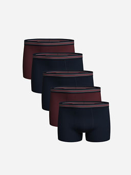 Standart Kal?p Pamuklu Esnek Erkek Boxer 5li