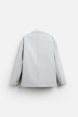 DENIM JACKET WITH CONTRAST COLLAR - LIMITED EDITION - Zara фото 8