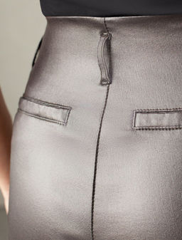 Джинсы трубы металлик прямые из эластичного денима - Vilatte фото 2