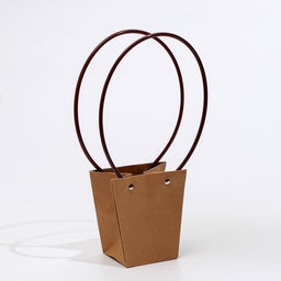 Цена за 10 шт. Сумка для цветов крафт влагостойкая, 12x12-8x8-12.5 см - UPAK LAND фото 3