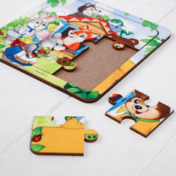 Пазл со сказкой Теремок - Лесная мастерская фото 2